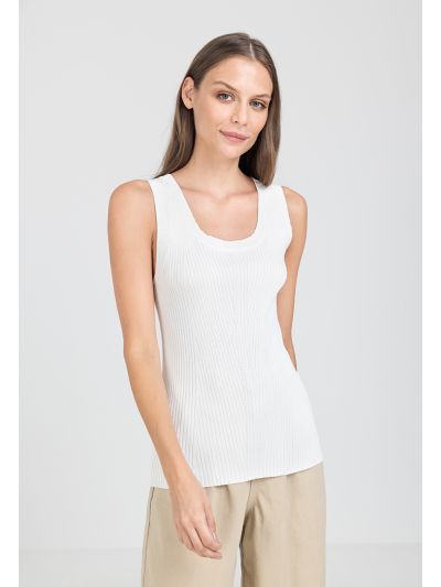 Basic Solid Ribbed Top