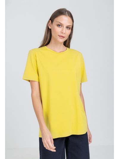 Solid Round Neck Top