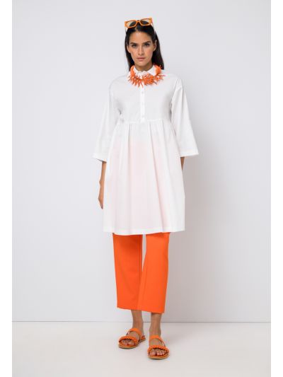 Solid Mid-Rise Pants with Pockets