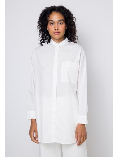 Single Tone Drop Shoulder Shirt