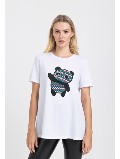 Patched Short Sleeve T-Shirt