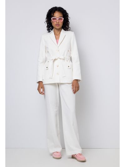 High Waist Straight Leg Trouser
