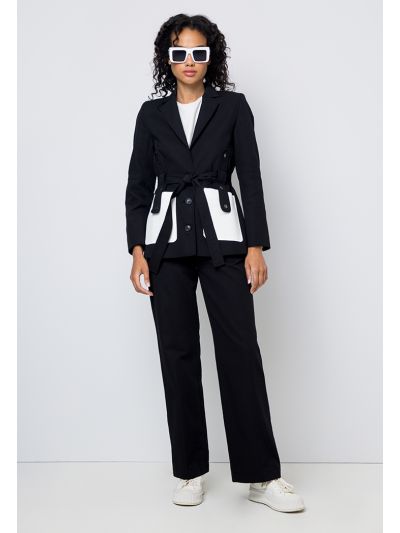 High Waist Straight Leg Trouser