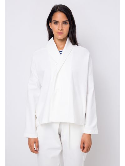 Shawl Collar Drop Shoulder Jacket