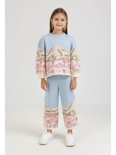 Knitted Textured Trousers