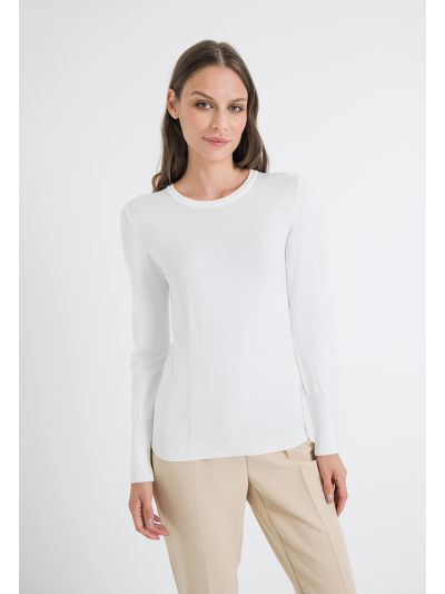 Solid Knitted Long Sleeve Top
