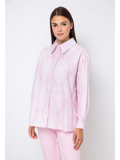 Printed Wide Long Sleeves Shirt