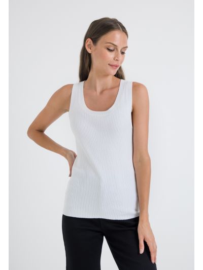 Basic Solid Ribbed Top