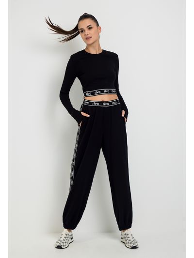 Elastic Waist Logo Tape Jogger