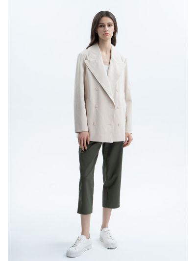 Solid Mid-Rise Pants