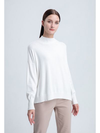 Basic Knitted High Low Top