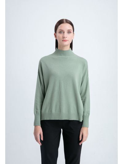 Basic Knitted High Low Top