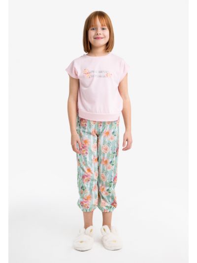 Printed Floral Pajama Set