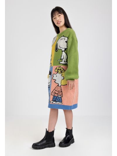 Peanuts Multicolored Knitted Dress