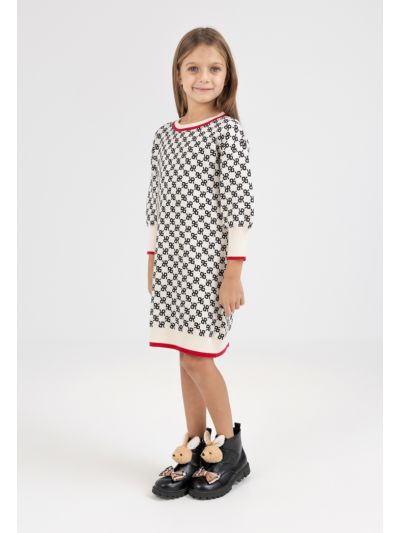 Monogram Long Sleeved Dress