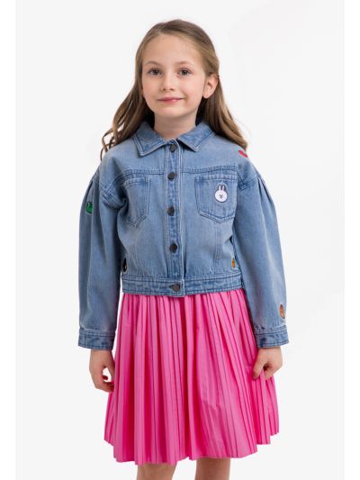 Brown & Friends Embellished Long Sleeved Denim Jacket