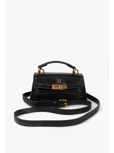 Faux Crocodile Leather Mini Crossbody Bag