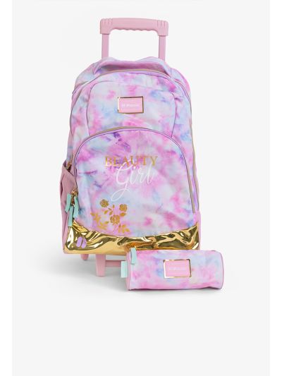 Beauty Girl Trolley Backpack