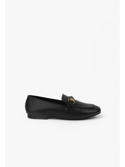 Solid Horse Bit Loafers