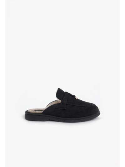 Faux Fur Lined Mules