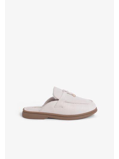 Faux Fur Lined Mules