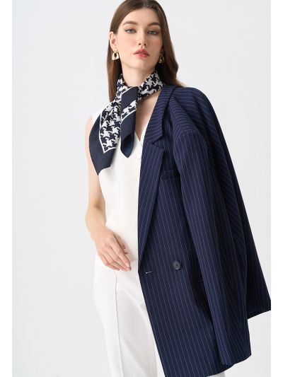 Striped Double Breasted Blazer