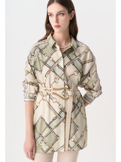 All-Over Print Loose Fit Shirt