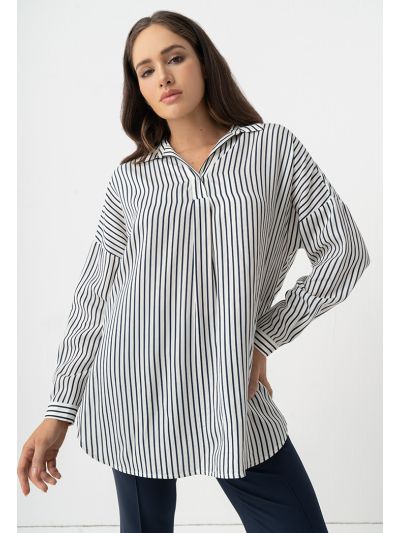 Striped Drop Shoulder Shirt
