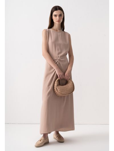 Solid Side Open Wrap Skirt