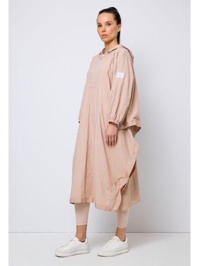 Raglan Sleeve Oversized Hooded Cape