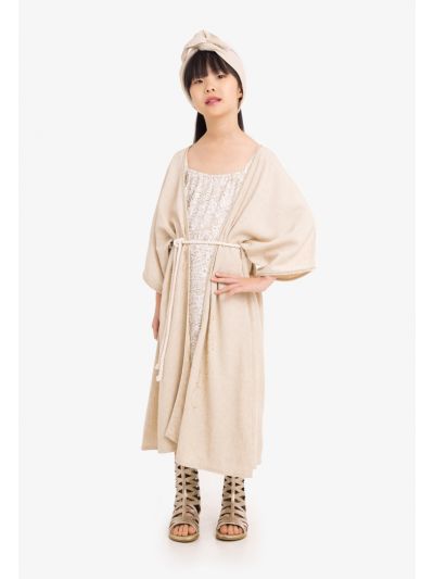 Daffy Duck Printed Dress & Abaya Set