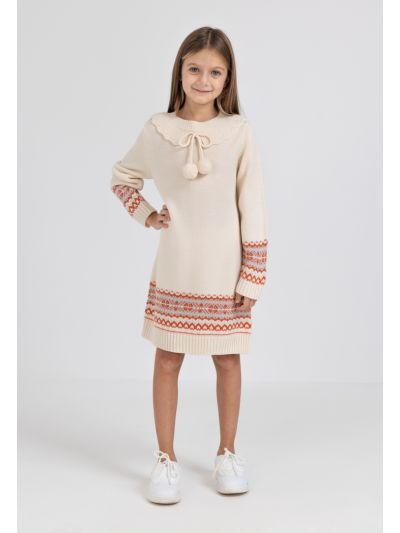 Pom Pom Embellished Dress