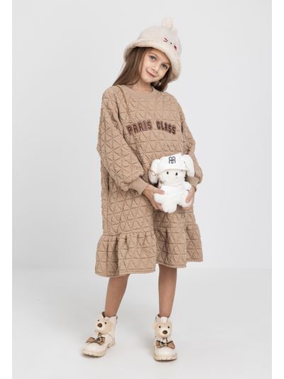 Textured Drop Waist Dress