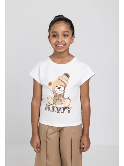 Bear Printed T Shirt