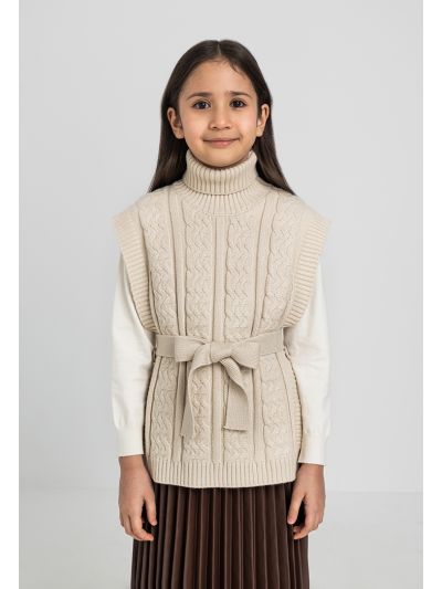Solid Woven Sleeveless Vest