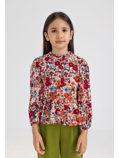 Vibrant Floral Blouse