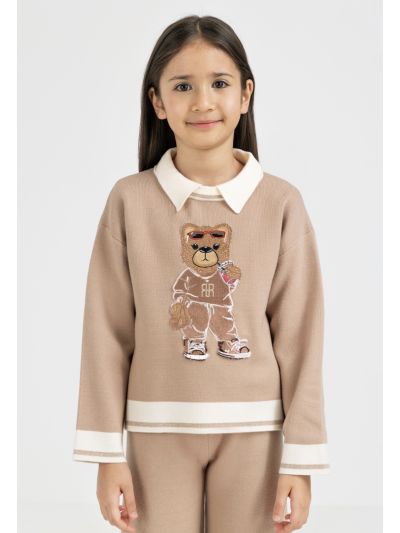Embroidered Knitted Top