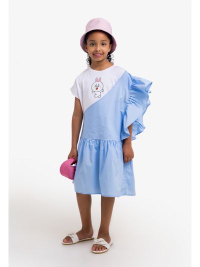 Ruffled T Shirt Dress