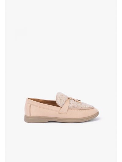 Shearling Embellished Loafers