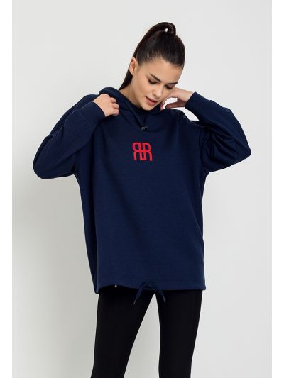 Knitted Drop Shoulder Hoodie 