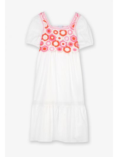 Drop Waist Crochet Dress