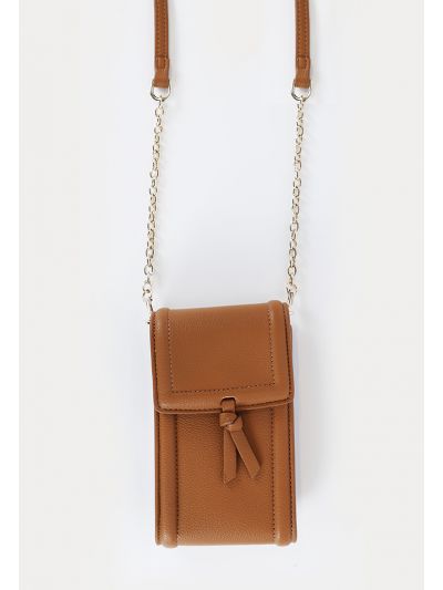 Chain Leather Strap Chic Phone Bag -Sale