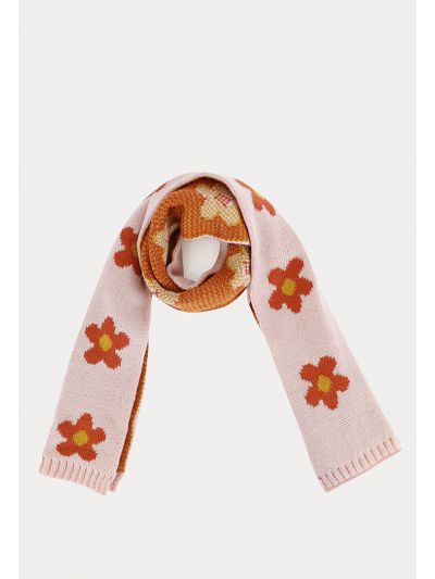 Double Face Floral Winter Scarf
