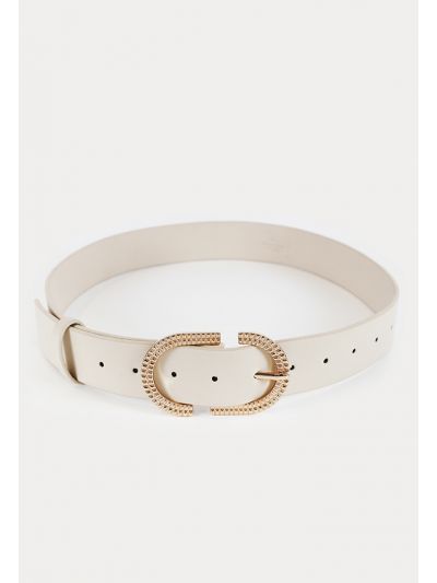 Rhinestones Embellished Pin Buckle PU Leather Belt -Sale