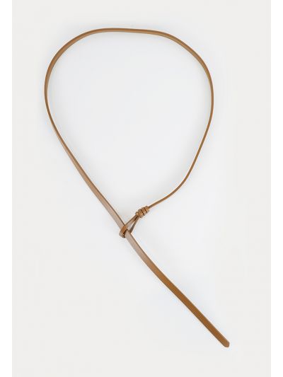 Thin Synthetic Leather Knot Style Belt -Sale