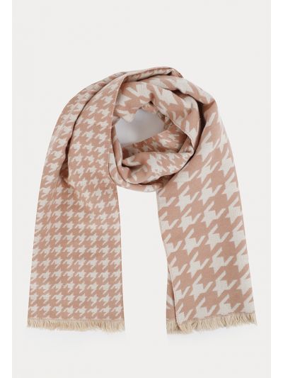 Houndstooth Knitted Kids Pashmina -Sale