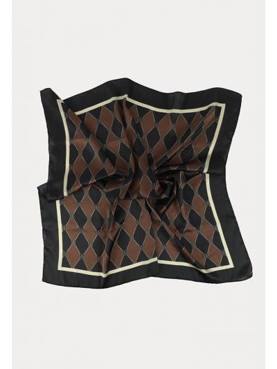 Framed All Over Printed Square Scarf -Sale