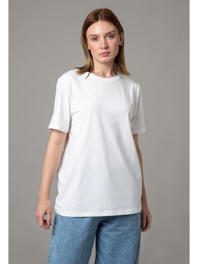 Solid Round Neck Top