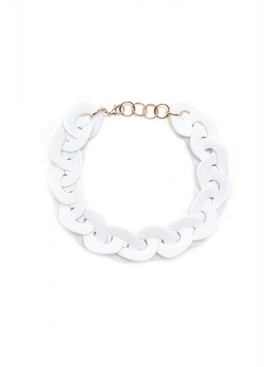 Flat Geometric Chunky Acrylic Choker -Sale