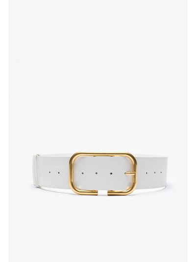 Wide Double Buckle Side Fashion Belt